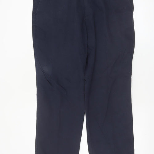 Marks and Spencer Men's Blue Chino Trousers 36W 29L Regular Fit