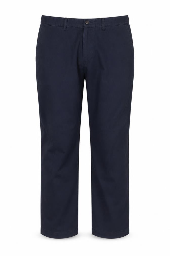 Marks and Spencer Men's Blue Chino Trousers 36W 29L Regular Fit
