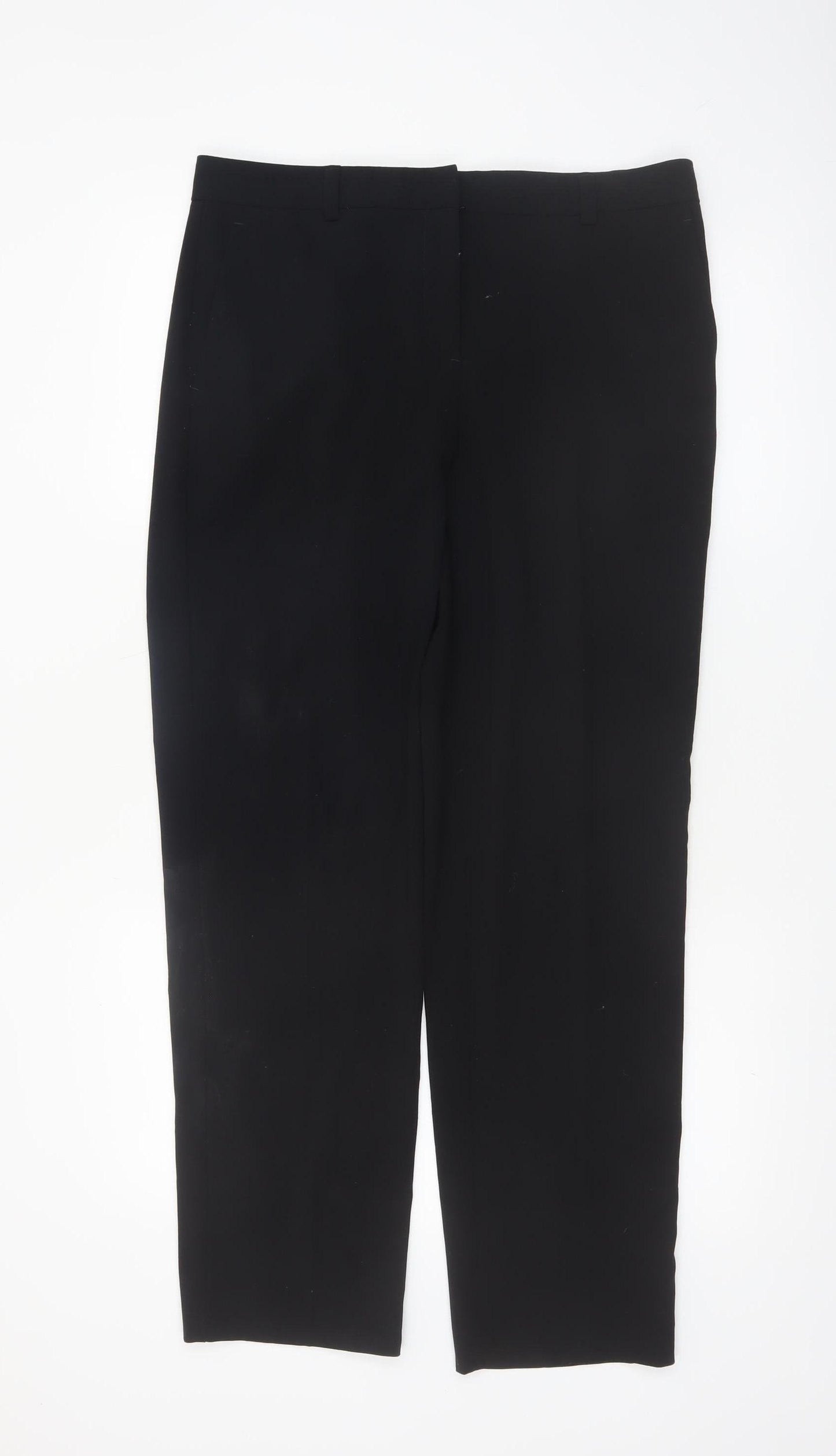 Marks and Spencer Women's Black Size 12 Regular Dress Pants Trousers