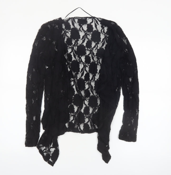 Atmosphere Women’s Black Lace Kimono Blouse Size 8 Long Sleeve