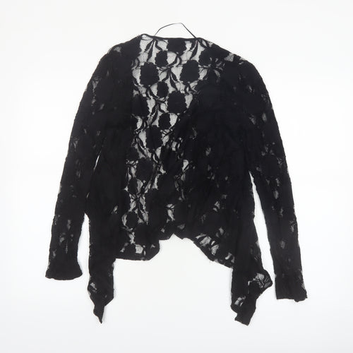 Atmosphere Women’s Black Lace Kimono Blouse Size 8 Long Sleeve