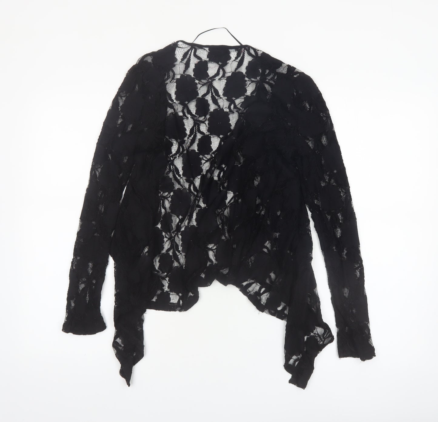 Atmosphere Women’s Black Lace Kimono Blouse Size 8 Long Sleeve