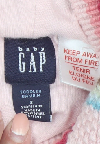 GAP Baby Multicoloured Striped Hooded Knit Cardigan 24 Months