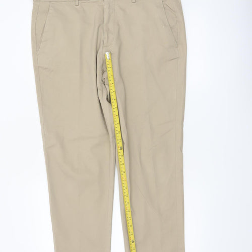 Tu Man Beige Chino Trousers Men’s Size 36 Regular Cotton Blend