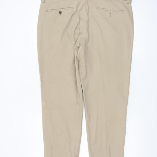 Tu Man Beige Chino Trousers Men’s Size 36 Regular Cotton Blend