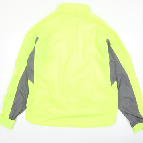 Nike Men's Yellow XL Clima-Fit Windbreaker Jacket Waterproof Zip Pockets