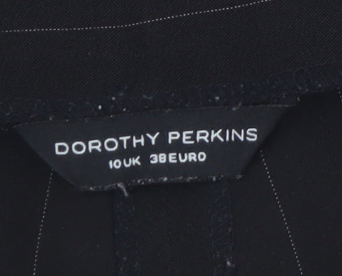 Dorothy Perkins Women’s Black Pinstripe Flared Dress Trousers Size 10