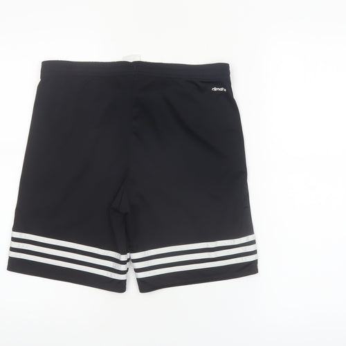 Adidas Boys Black Climalite Athletic Shorts Size YXL 164 Polyester