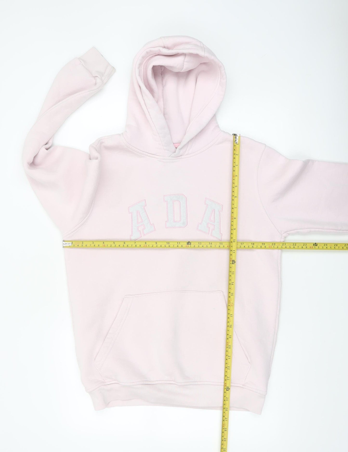 ADA Women's Pink Pullover Hoodie Size L 100% Cotton Casual Sweatshirt