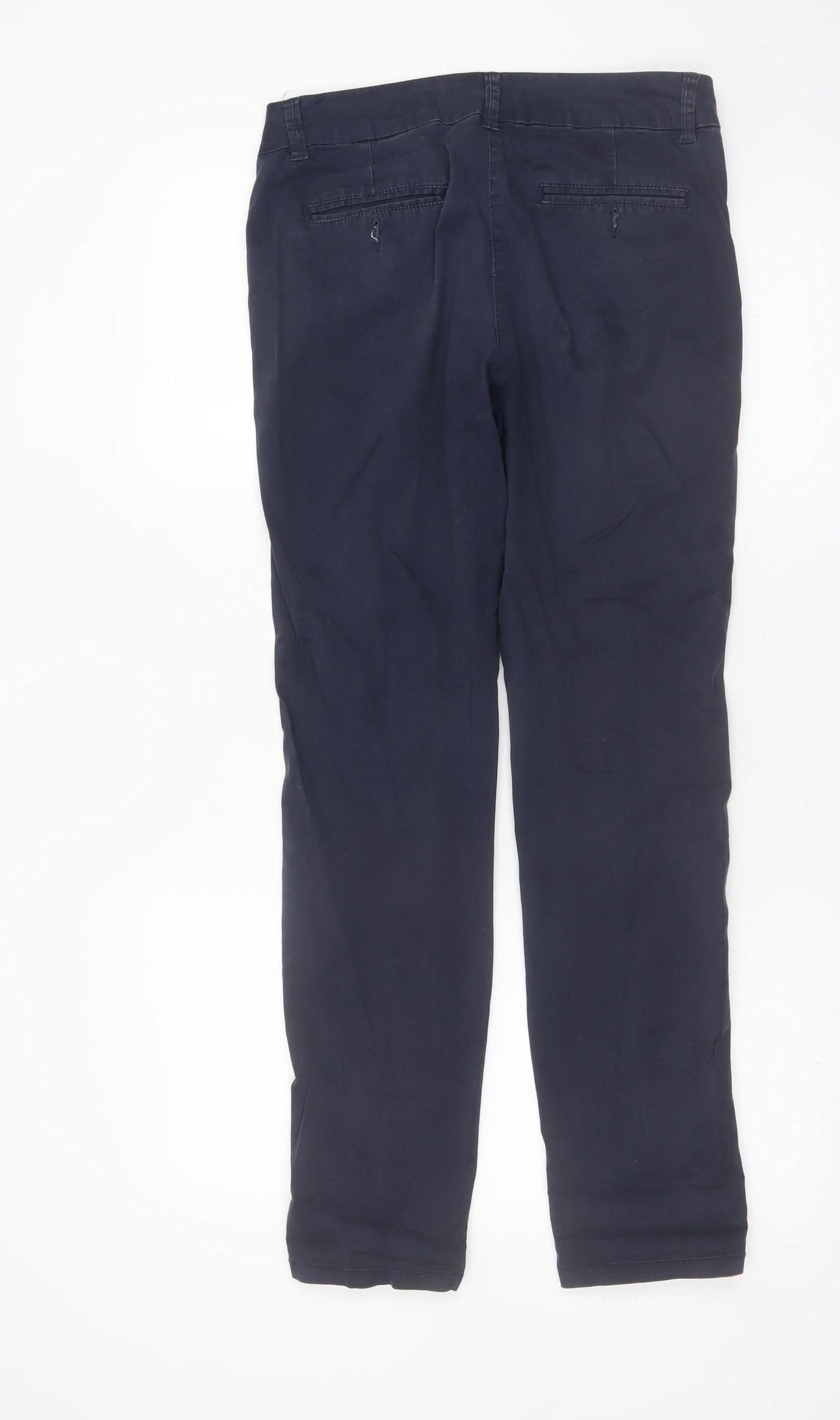 Palmer Prestige Women's Blue Chino Trousers Size 8 Straight Fit