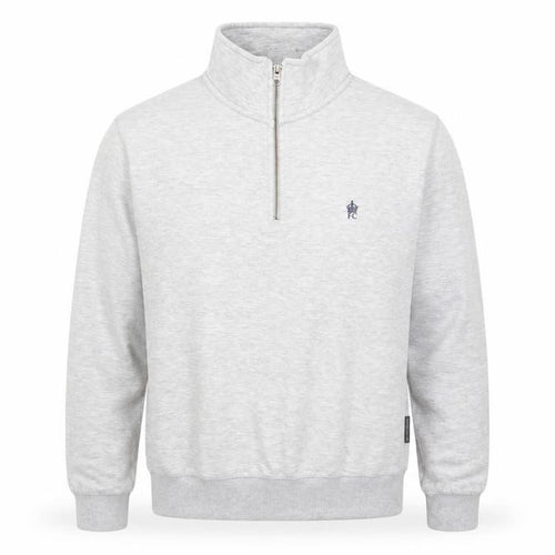 French Connection Men's Grey M 1/2 Zip Sweatshirt High Neck