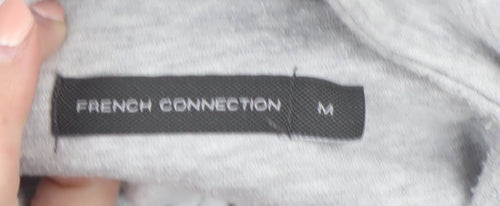 French Connection Men's Grey M 1/2 Zip Sweatshirt High Neck