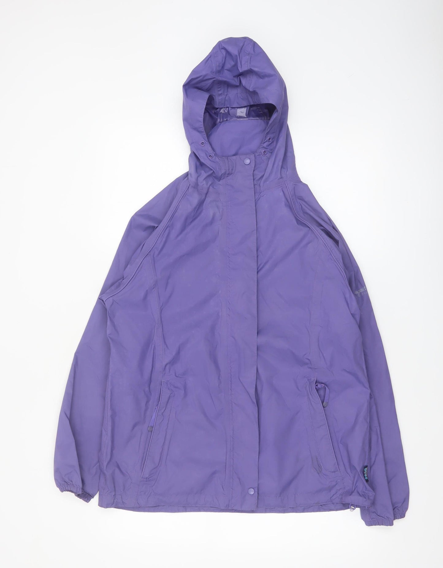Regatta Women's Purple Waterproof Hooded Rain Jacket Size 12