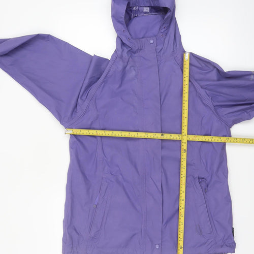 Regatta Women's Purple Waterproof Hooded Rain Jacket Size 12