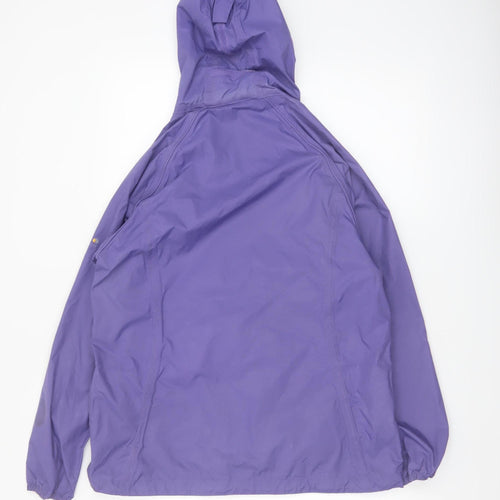 Regatta Women's Purple Waterproof Hooded Rain Jacket Size 12