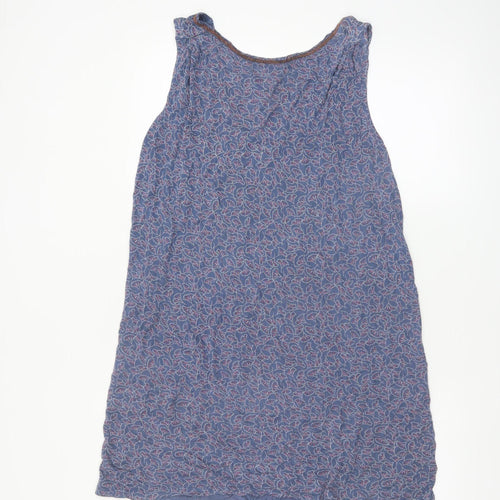 Next Women’s Blue Floral Sleeveless Shift Dress Size 16 Tall