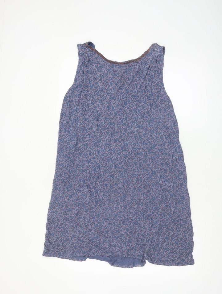 Next Women’s Blue Floral Sleeveless Shift Dress Size 16 Tall