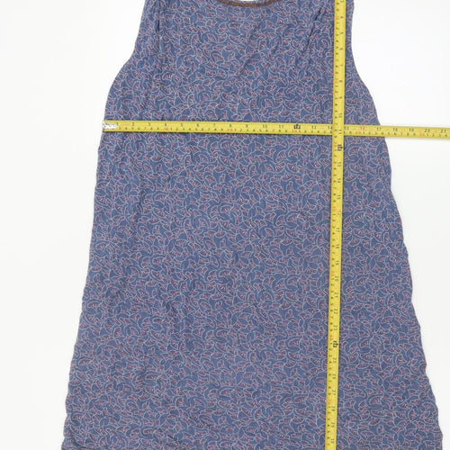 Next Women’s Blue Floral Sleeveless Shift Dress Size 16 Tall