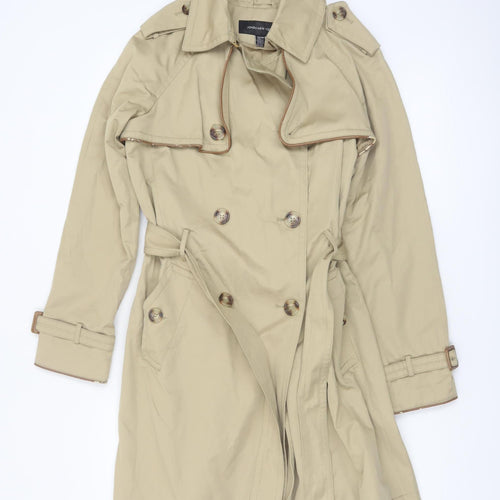 Jones New York Women's Beige XS Trench Coat Belted Classic Style