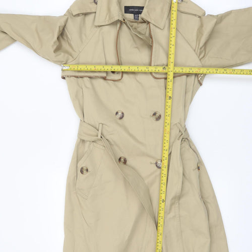 Jones New York Women's Beige XS Trench Coat Belted Classic Style