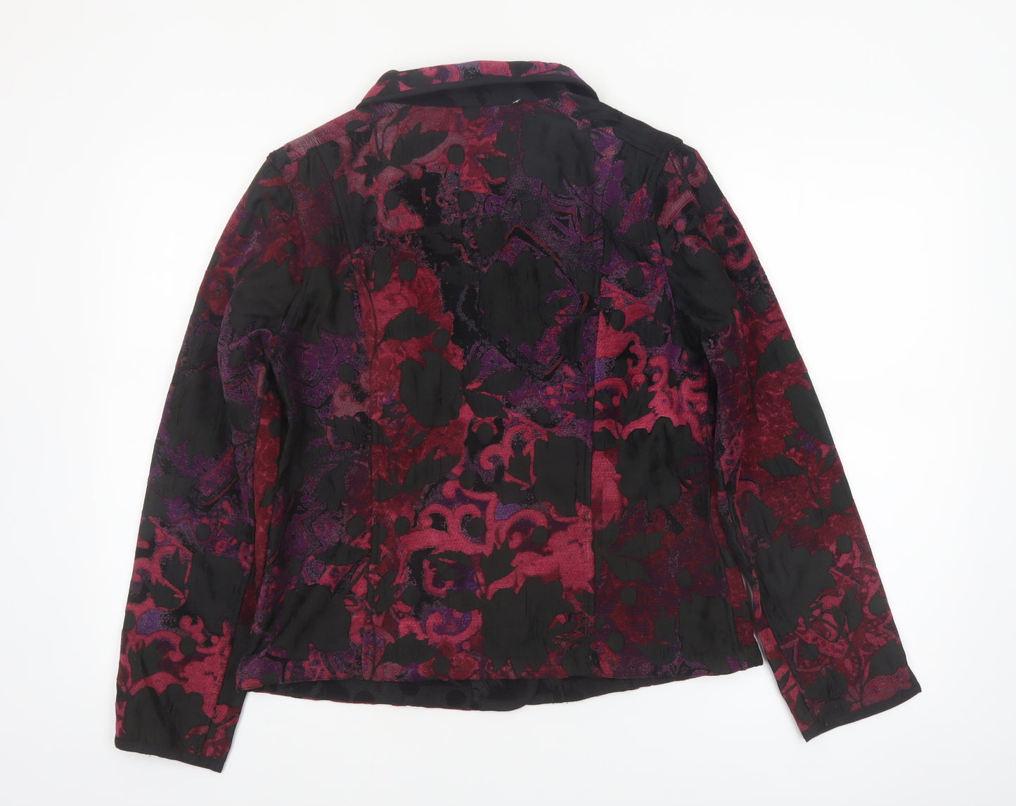 Christopher & Banks Women's Multicoloured Floral Button Jacket Size S