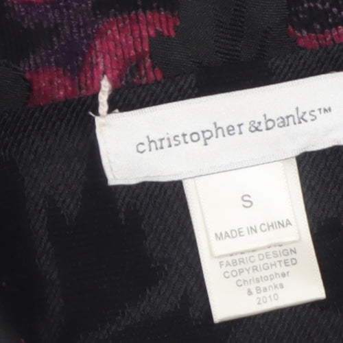Christopher & Banks Women's Multicoloured Floral Button Jacket Size S