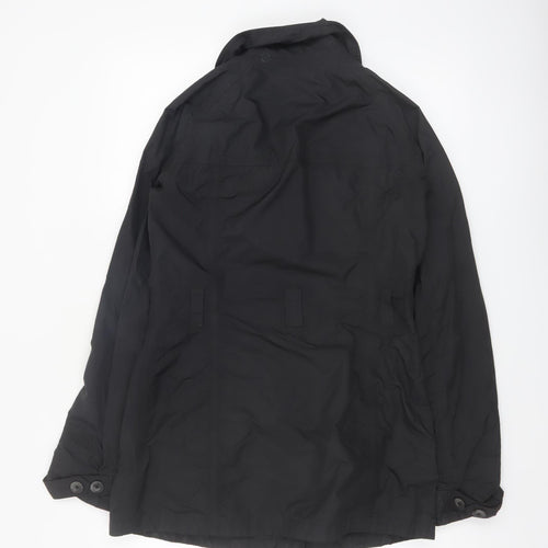 The North Face Womens Black Pea Coat Mid-Length Water Resistant Size S