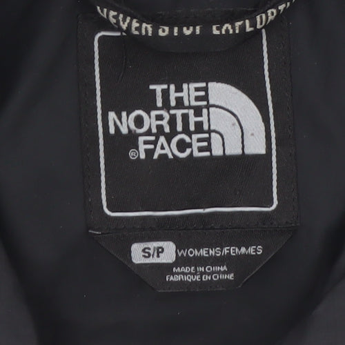 The North Face Womens Black Pea Coat Mid-Length Water Resistant Size S
