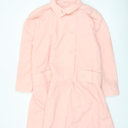 Downpour Women Pink Mid-Length Belted Rain Coat S