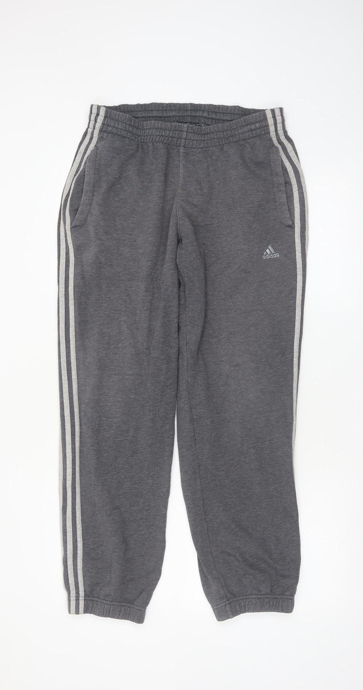 Adidas Men’s Grey Sweatpants Small Regular Fit Performance Essentials