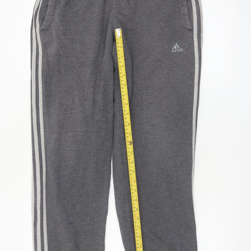 Adidas Men’s Grey Sweatpants Small Regular Fit Performance Essentials