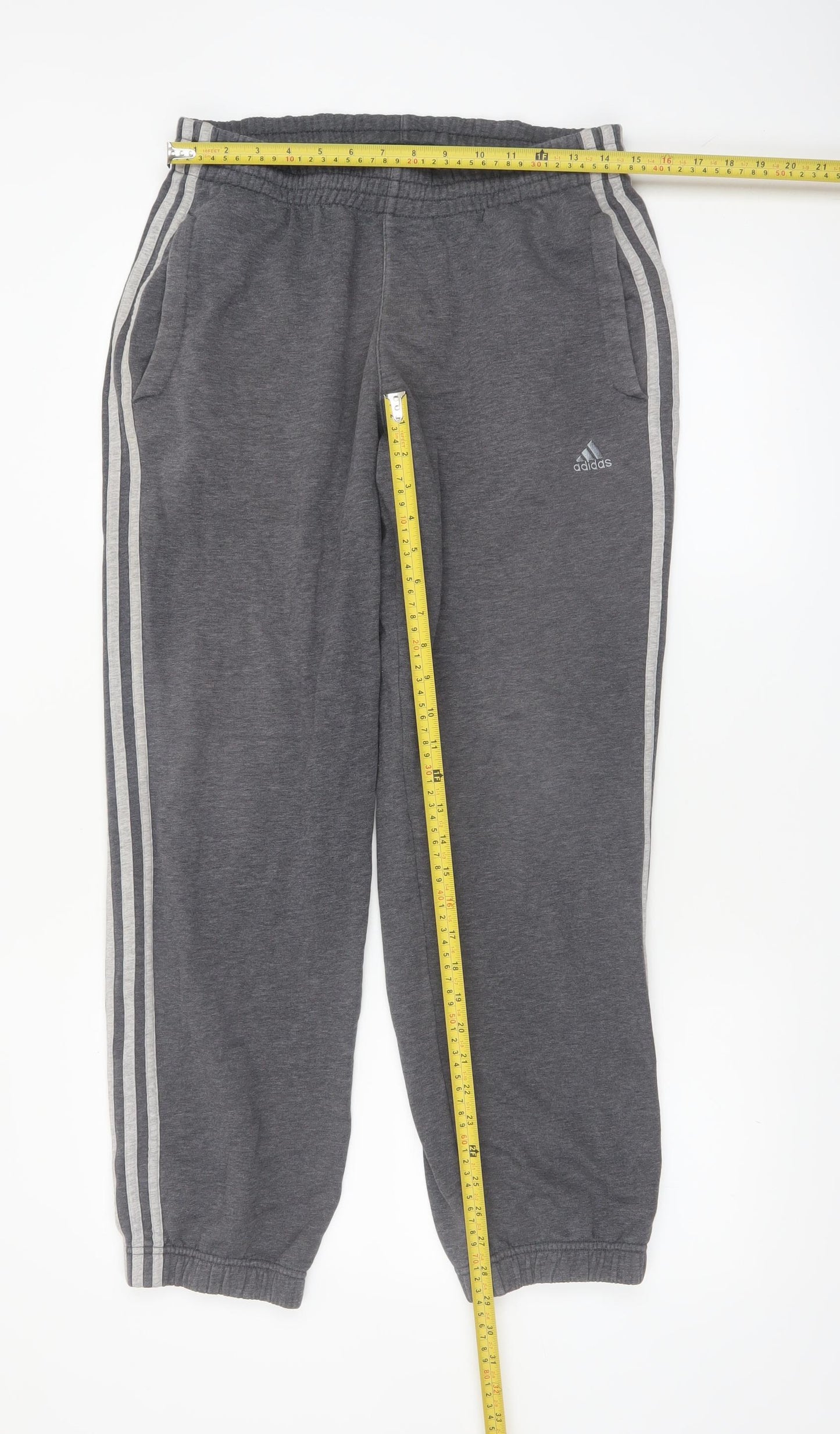 Adidas Men’s Grey Sweatpants Small Regular Fit Performance Essentials