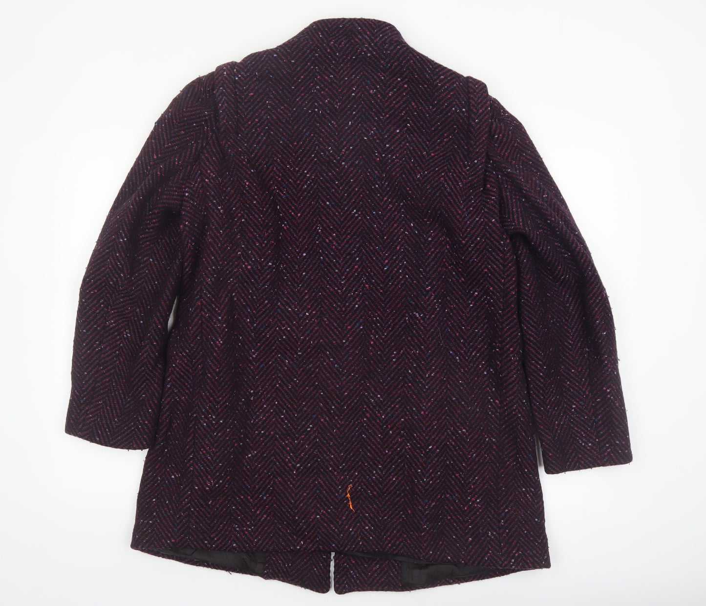 Bert Newman Petite Women’s Purple Wool Blend Mid-Length Coat Size 12
