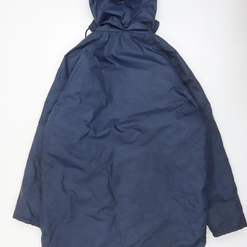 Gelert Men's Blue L Manitoba Hooded Parka Coat Lined Outdoor Jacket