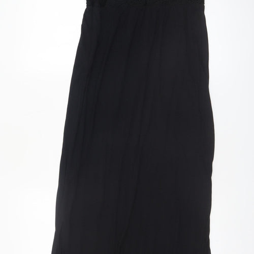 George Women’s Black Sleeveless Maxi Lace Long Dress Size 10