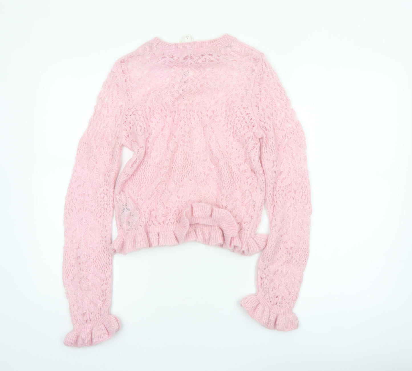 Marks and Spencer Per Una Women Pink S Cable-Knit Jumper