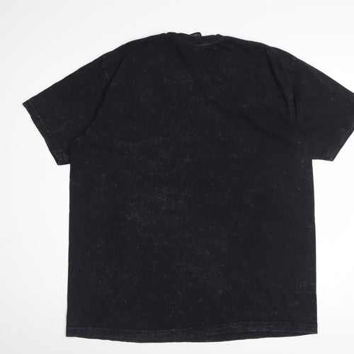 MTV Women's Black L Basic Graphic Music T-Shirt