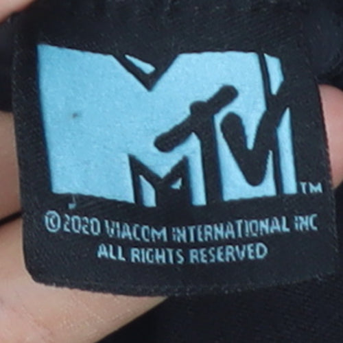 MTV Women's Black L Basic Graphic Music T-Shirt