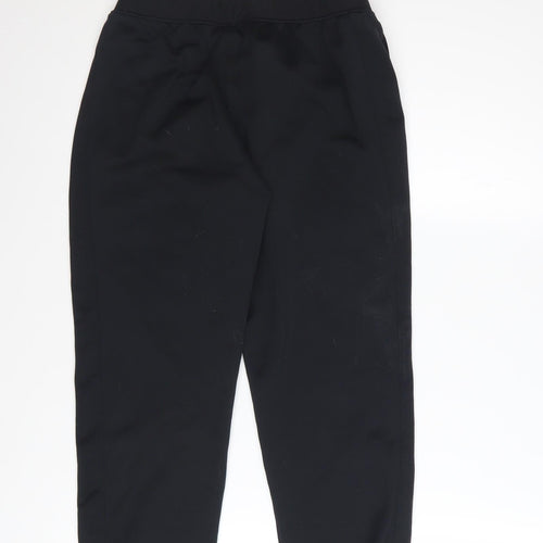 Under Armour Boys Black Jogger Trousers Size 12 Years Polyester Sports Pants