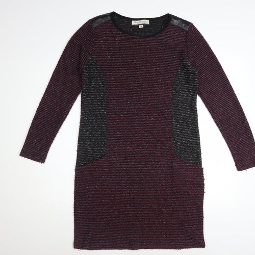 Paco Boutique Women's Purple Knit Shift Dress Size 10