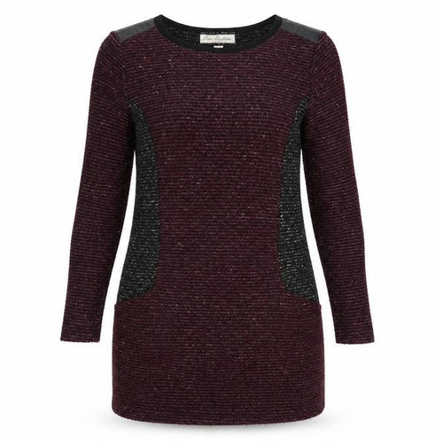 Paco Boutique Women's Purple Knit Shift Dress Size 10