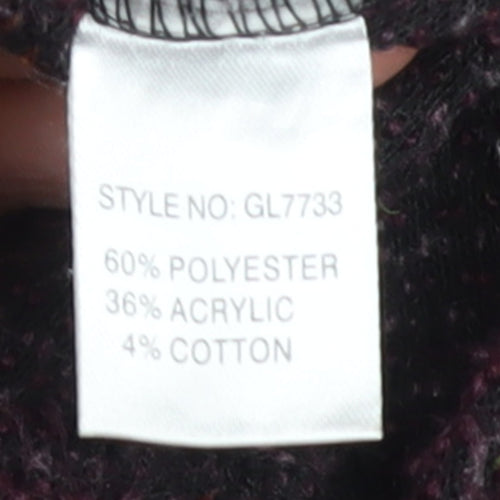 Paco Boutique Women's Purple Knit Shift Dress Size 10