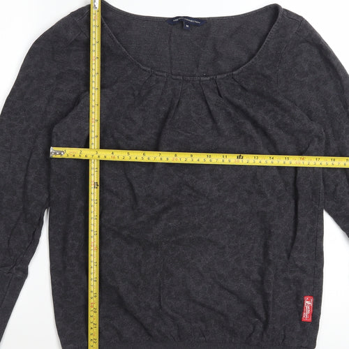 French Connection Women's Grey Cotton Pullover Sweatshirt M