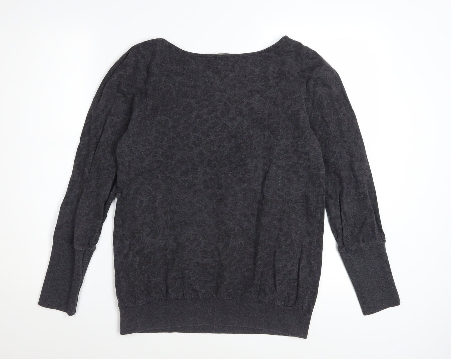 French Connection Women's Grey Cotton Pullover Sweatshirt M