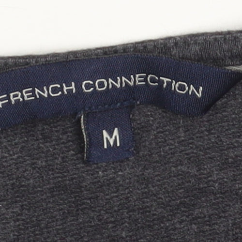 French Connection Women's Grey Cotton Pullover Sweatshirt M