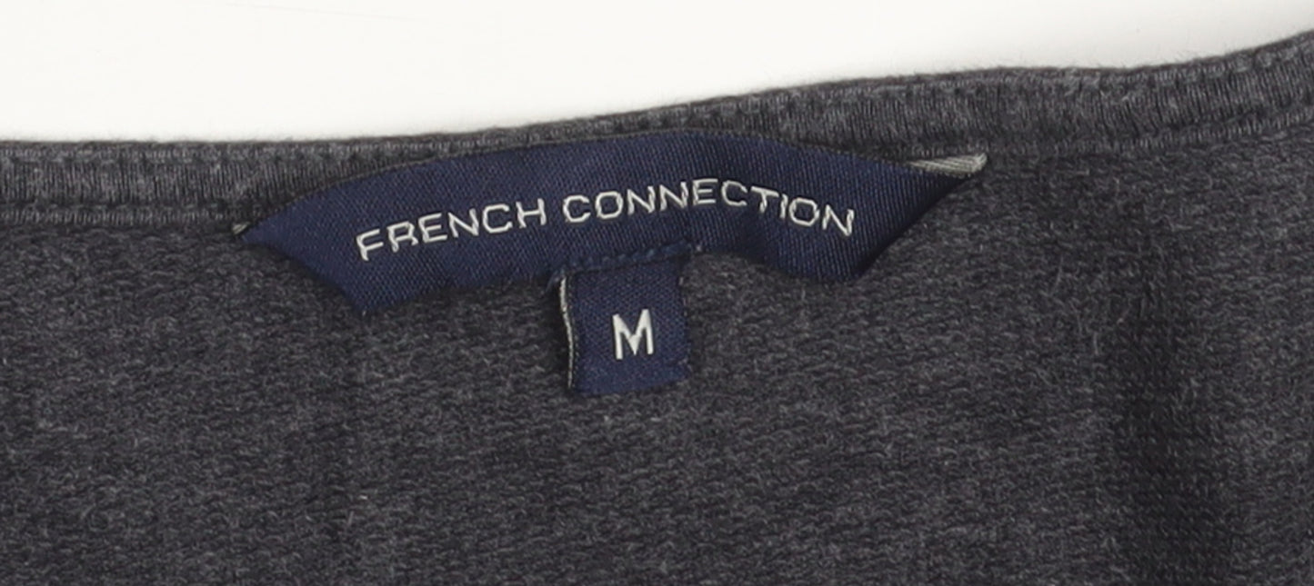 French Connection Women's Grey Cotton Pullover Sweatshirt M