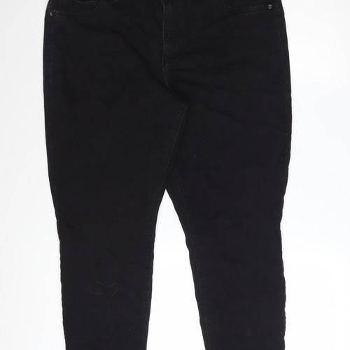 d.jeans Women's Black 20 Plus Skinny Stretch Denim Jeans