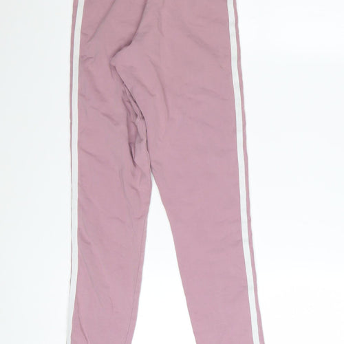 Adidas Women’s Pink Leggings XS Cotton Stretch Side Stripe