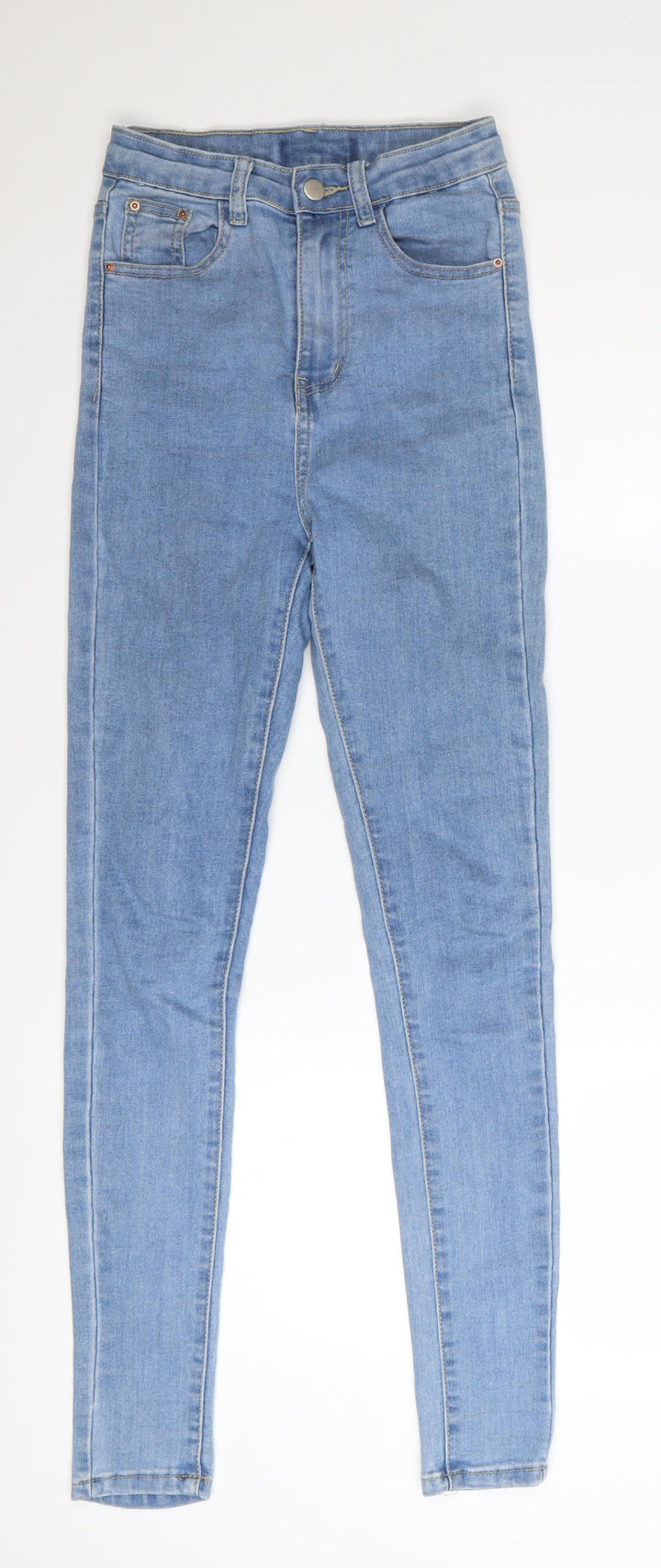 PrettyLittleThing Women’s Blue Skinny Jeans Size 4 Slim Fit Denim