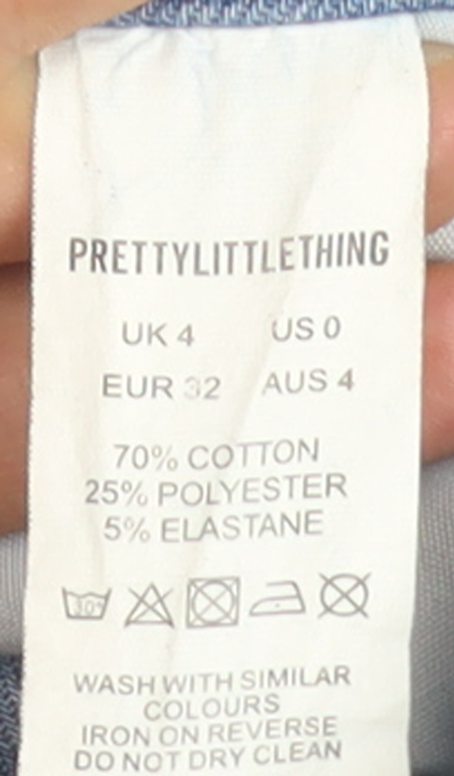 PrettyLittleThing Women’s Blue Skinny Jeans Size 4 Slim Fit Denim